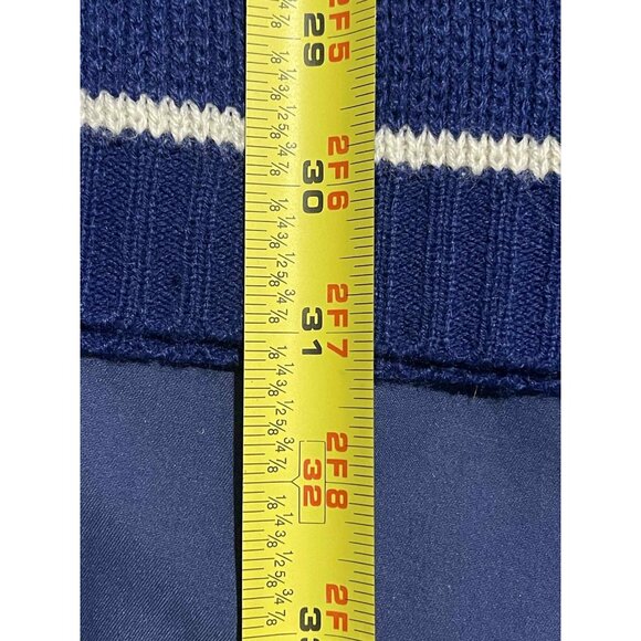 Red Spike Sweater Mens XL Blue Black White Striped Crewneck Pullover Hong Kong - Picture 5 of 5